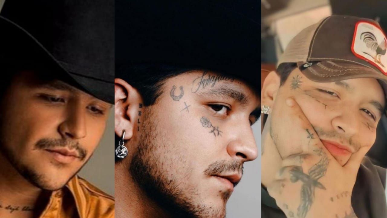 En la cara! Estos son los dos nuevos tatuajes de Christian Nodal. ¿Te  gustan?