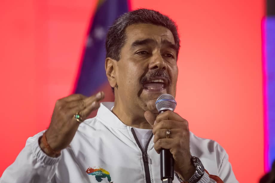 El presidente de Venezuela, Nicolás Maduro, habló durante un acto de celebración tras el referéndum consultivo por El Esequibo. 