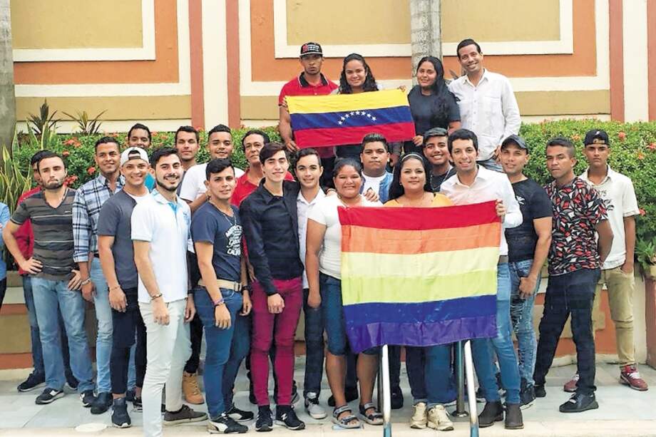 36 líderes LGBT venezolanos se reunieron en Barranquilla con el apoyo de Caribe Afirmativo y la Friedrich Ebert Stiftung.  / Archivo Particular