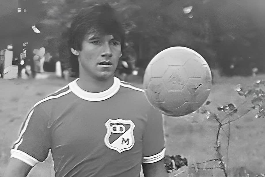Juan Carlos Díaz en su etapa como jugador de Millonarios.