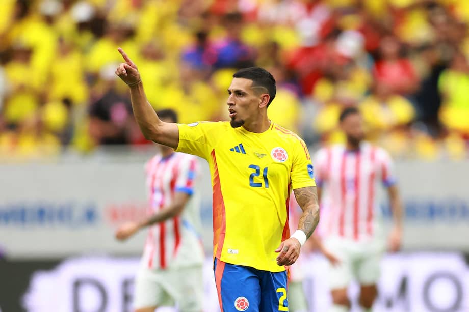 El antioqueño Daniel Muñoz ha marcado dos goles en la Copa América 2024, ante Paraguay y Brasil.