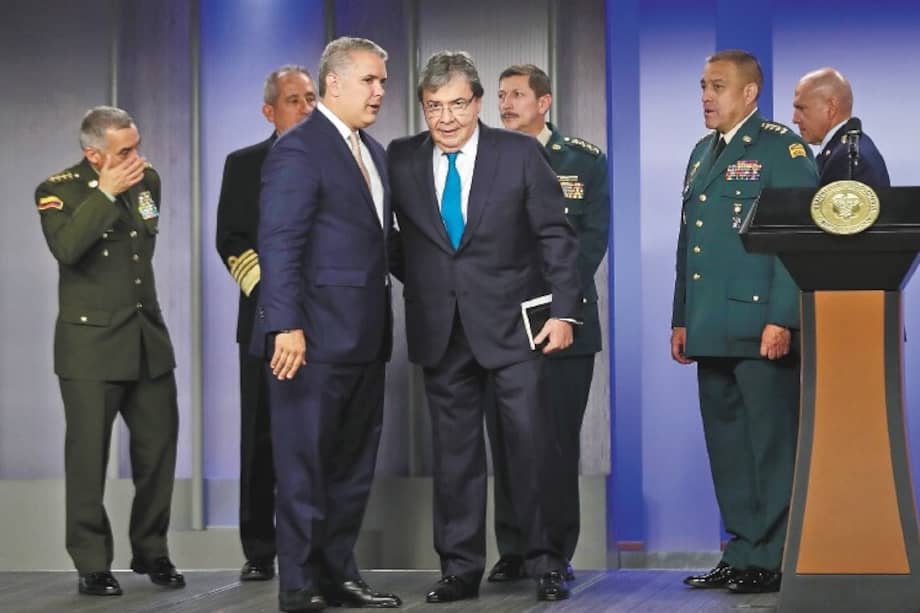  El presidente Iván Duque nombró a Carlos Holmes Trujillo como el reemplazo de Guillermo Botero en el Ministerio de Defensa.  / EFE