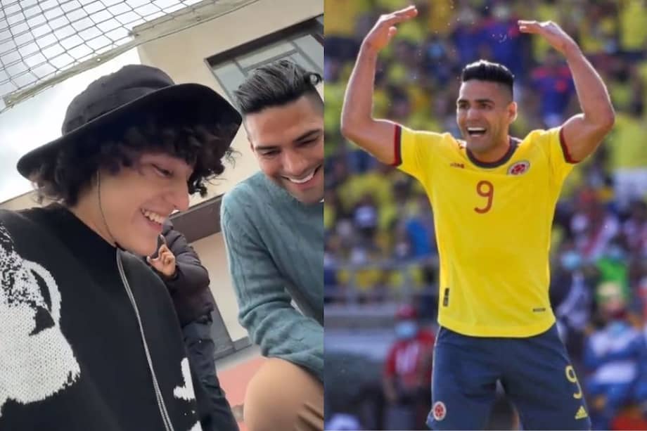 El Borrego, de la @lagranjadelborrego, protagonizó el viral video en el que Falcao conoció la canción "Viva Colombia, viva Falcao".