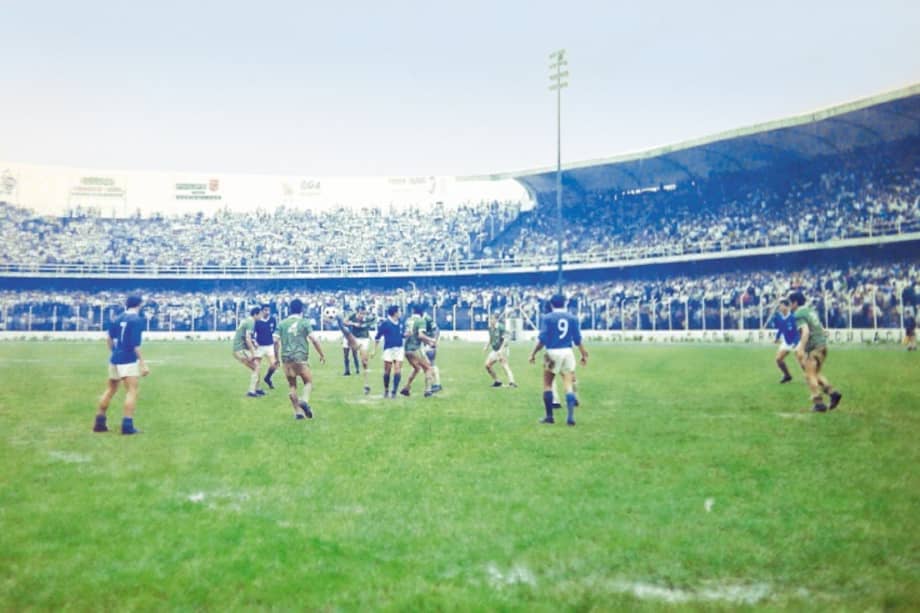 Cali y Millonarios en un partido en el estadio Pascual Guerrero de la capital vallecaucana,  correspondiente al torneo colombiano,  en 1963. / Archivo El Espectador