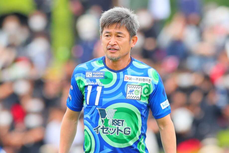 Kazuyoshi Miura, el jugador profesional de futbol más longevo del mundo.