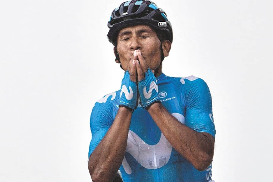 Nairo Quintana ganó el Giro de Italia y la Vuelta a España con el Movistar./ AFP
