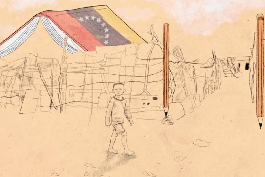 A pesar de que la educación es un derecho para cualquier ciudadano en Colombia, los niños migrantes aún enfrentan múltiples barreras estructurales que no les permiten ir a clases. / María Camila Sánchez Naicipa