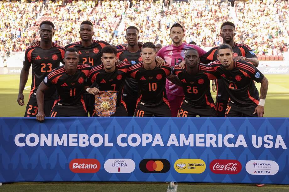 La nómina con la que Colombia se enfrentó a Brasil por la tercera fecha de la Copa América 2024.