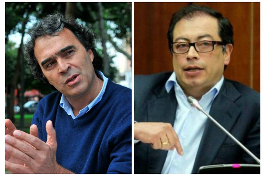 Sergio Fajardo y Gustavo Petro, precandidatos presidenciales en la Coalición Centro Esperanza y el Pacto Histórico.