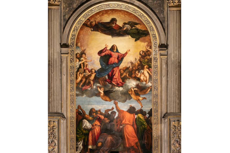 "La Asunción de la Virgen" (1518) se encuentra en la Basilica S.Maria Gloriosa dei Frari, en Venecia.