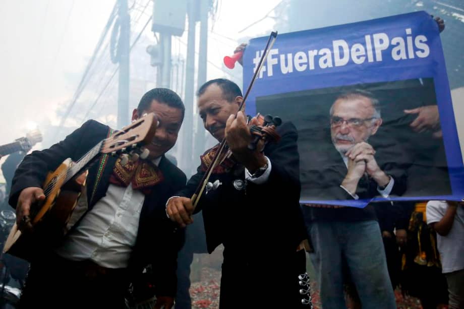 En Guatemala se llevaron a cabo marchas contra la Cicig hace un tiempo, en las que se exigía la dimisión de Velázquez. / EFE