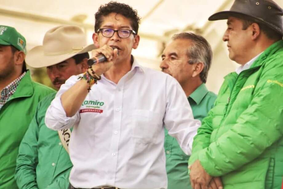 Ramiro Barragán era el candidato oficial a la Gobernación por la ‘Gran Alianza por Boyacá’, conformada por el Partido Alianza Verde y el Partido Liberal. / Tomada de Twitter: @RamiroBarraganA