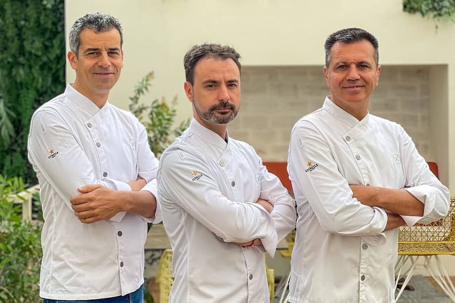 Matthew, Edward y Oriole, los chefs detrás de la propuesta española donde el Mediterráneo es su fuente de inspiración.
