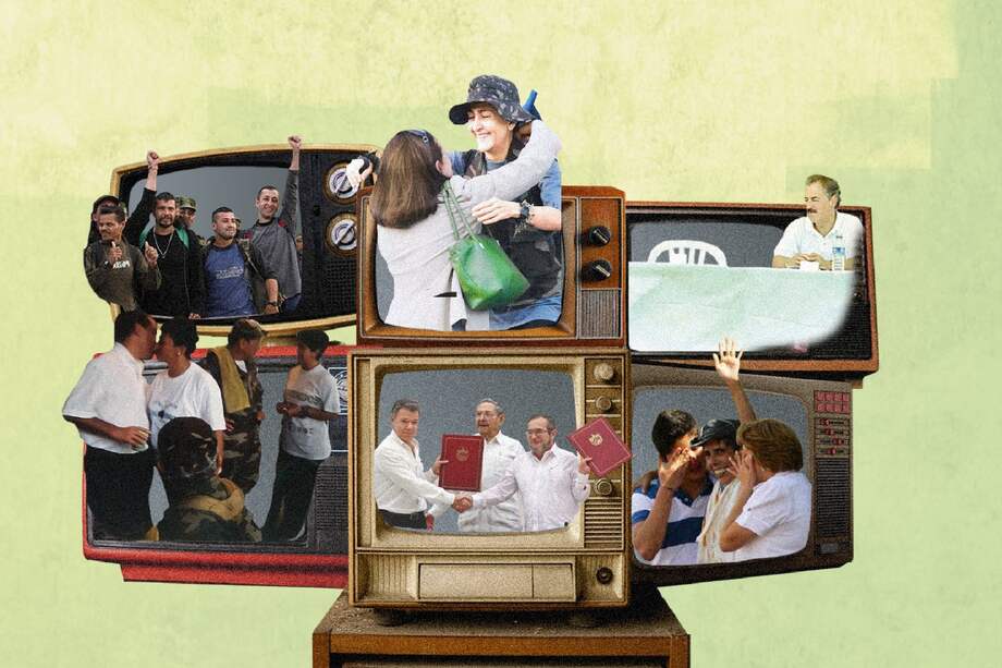 La televisión colombiana ha sido testigo de diversos momentos clave del conflicto armado en Colombia en las siete décadas que lleva al aire en Colombia.