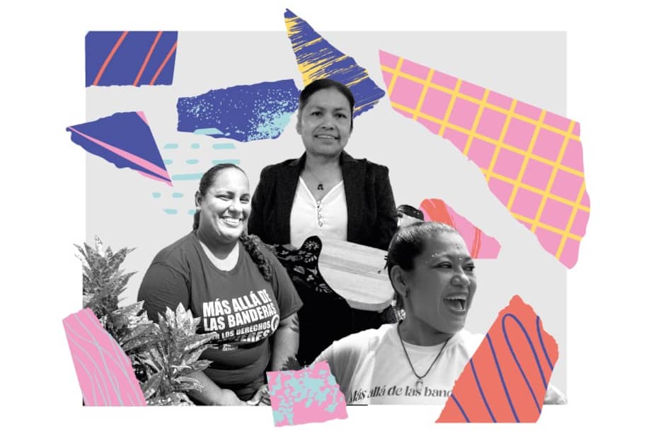 Ebony Araque, Verónica Rojas y Marielena Zambrano trabajan desde hace cuatro años por las mujeres del Caribe y de Nariño.