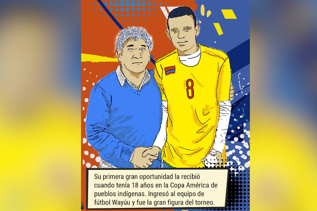 El cómic de Luis Díaz con la selección de Colombia, que busca el título de la Copa América 2024.