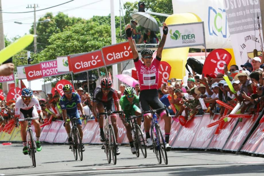 Juan Sebastián Molano ganó en Valledupar su cuarta etapa en el Clásico RCN. Foto: Clásico RCN