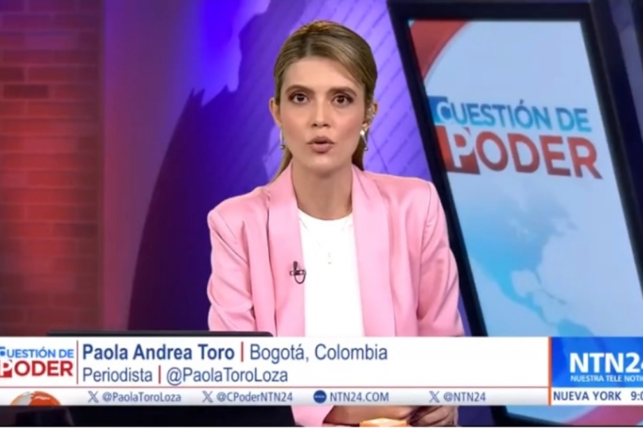 Además de presentadora de 'Noticias RCN', Paola Toro conduce algunos espacios del canal NTN24.