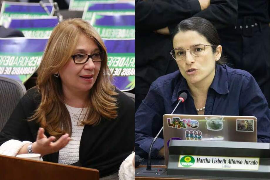 Senadora Norma Hurtado (Partido de la U) y representante Martha Alfonso (Pacto Histórico).
