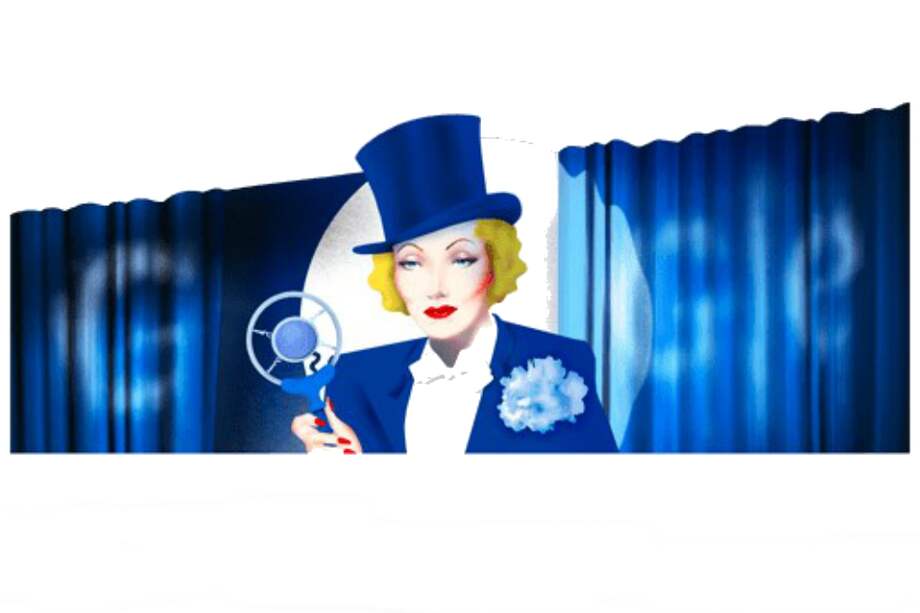 Marlene Dietrich / Captura de pantalla Doodle de Google.