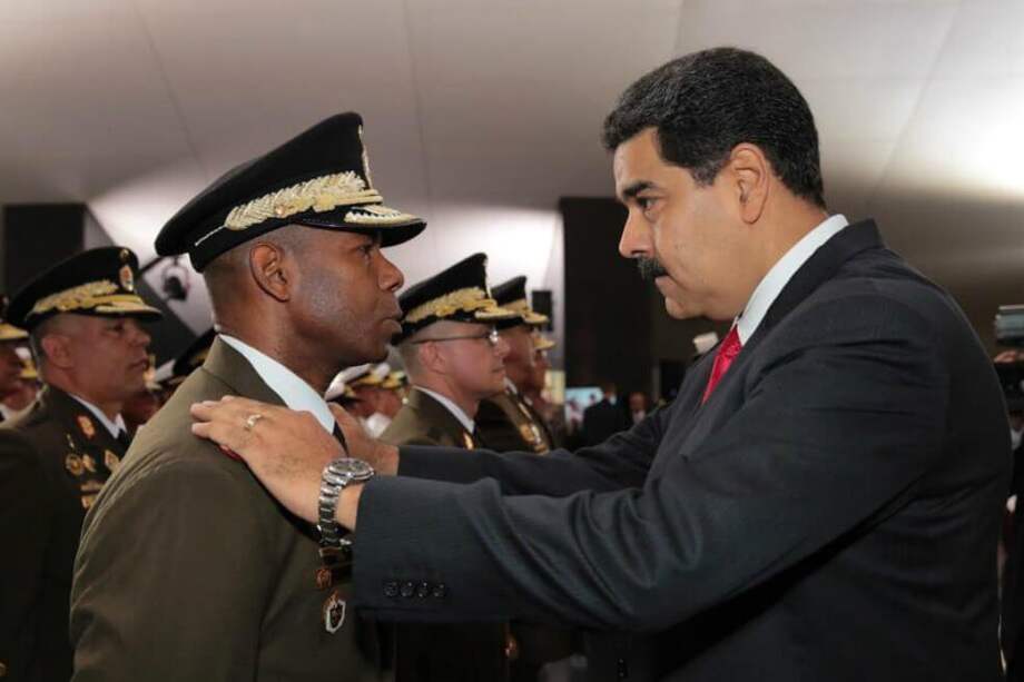 Christopher Figuera junto a Nicolás Maduro.  / Captura tomada de Twitter