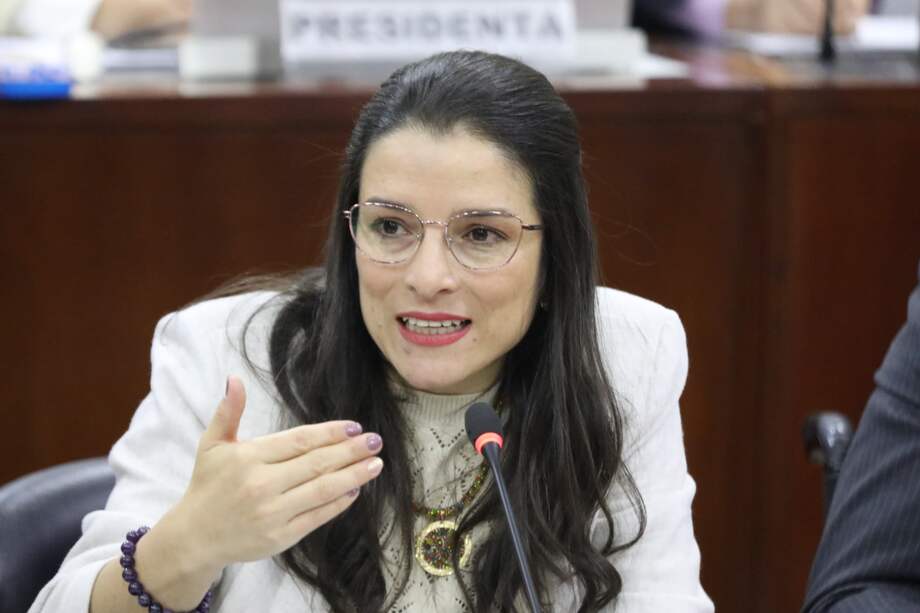 Martha Alfonso, coordinadora ponente, en el tercer debate de la pensional.