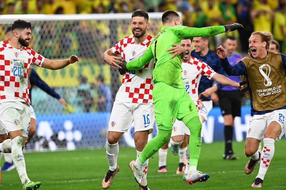 Así festejó Croacia su clasificación.
