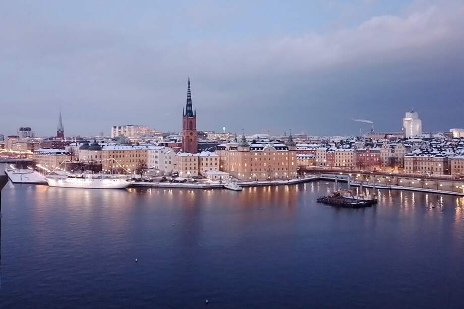 Vista panorámica centro de Estocolmo.
