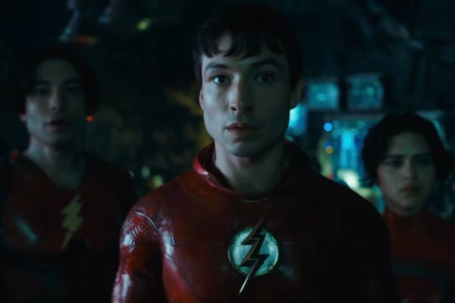 Ezra Miller en su interpretación del rol principal en la película "The Flash".