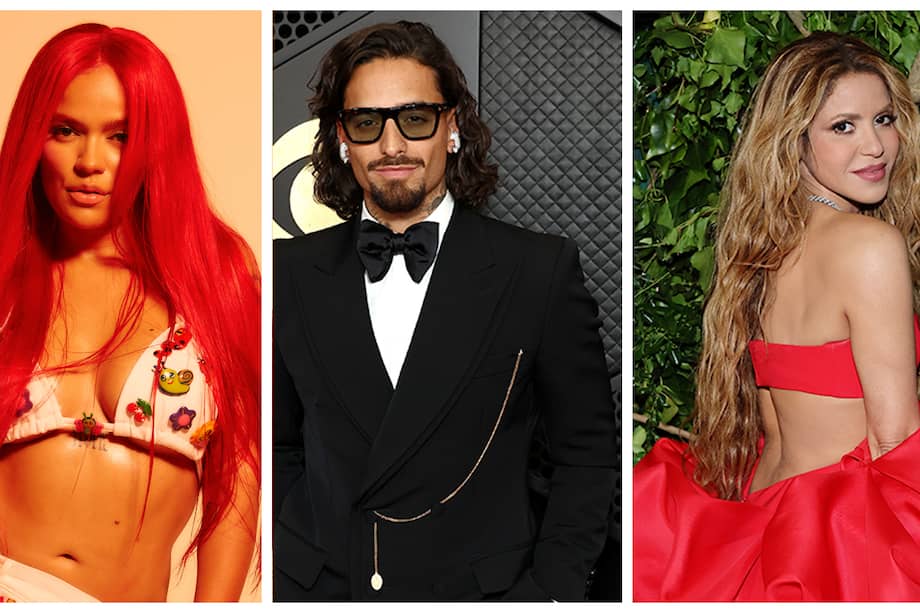 Karol G, Maluma y Shakira lideran el listado de los colombianos nominados.