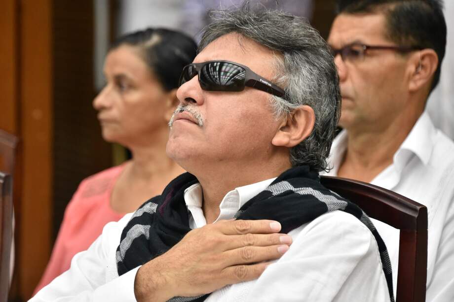 "Jesús Santrich" fue recapturado el viernes en la tarde por los delitos de concierto para delinquir y narcotráfico. / AFP.