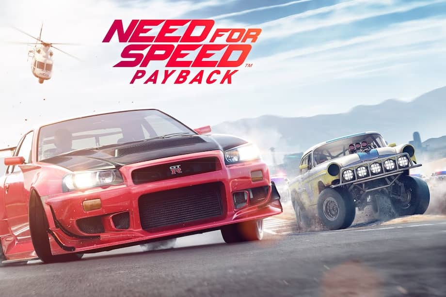 Portada de Need for Speed Payback, uno de los videojuegos más recientes de la saga. Hoy disponible para los suscriptores de la membresía Xbox Game Pass.