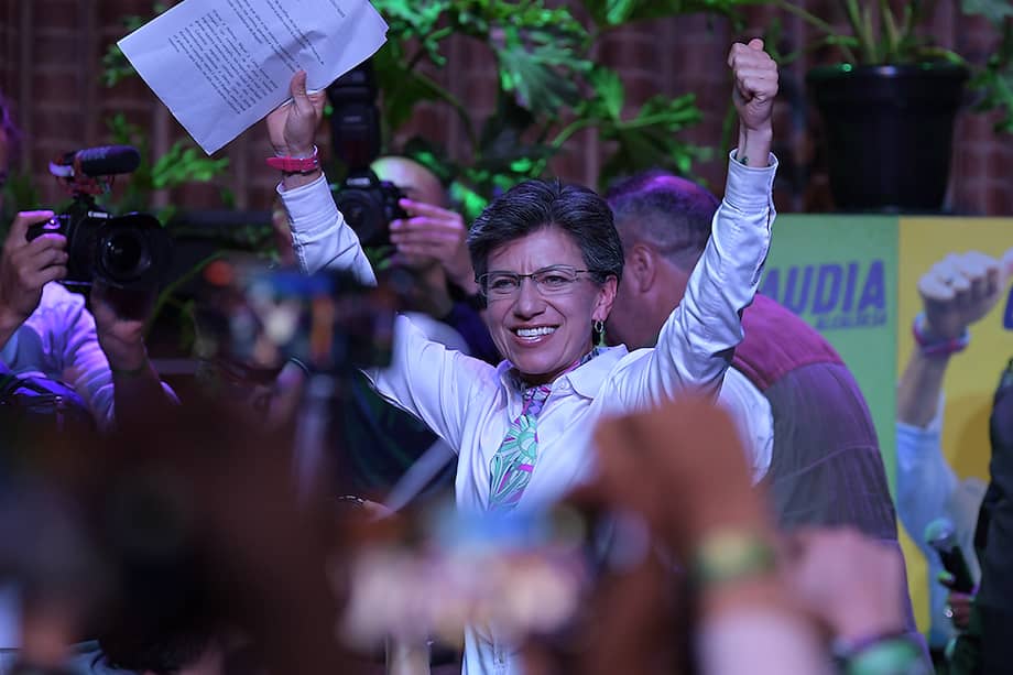 La nueva alcaldesa de Bogotá fue la candidata de los partidos Alianza Verde y Polo Democrático. / Mauricio Alvarado - El Espectador.