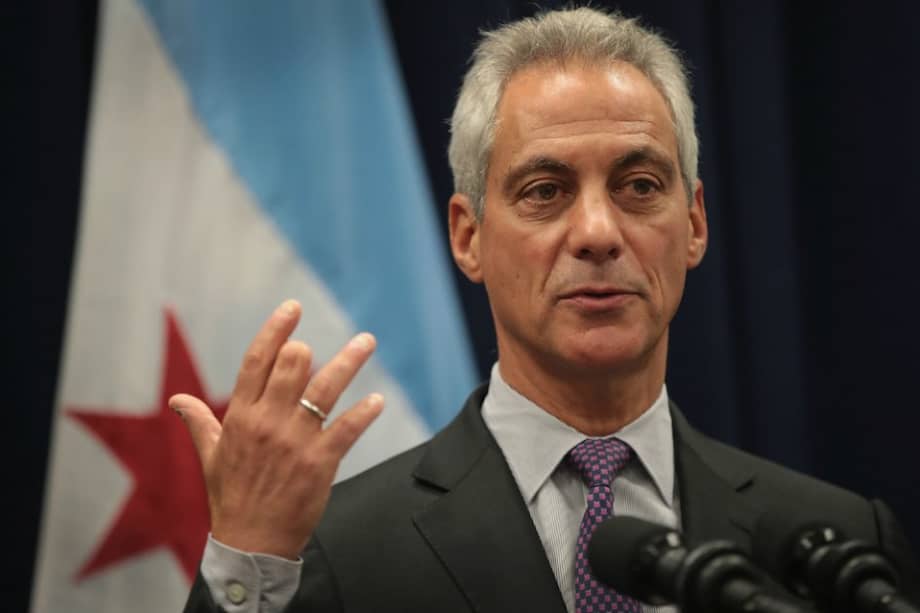 Rahm Emanuel, alcalde de Chicago, una de las mayores ciudades santuario de Estados Unidos.  / AFP