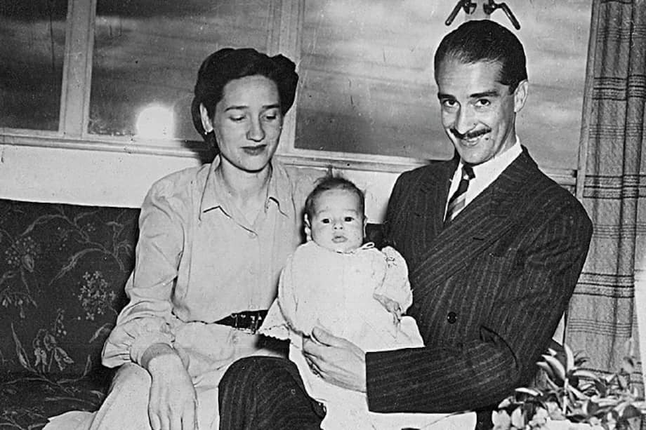  La familia de Víctor Mallarino, su esposa Asita de Madariaga y su hijo Rafael. / Archivo particular