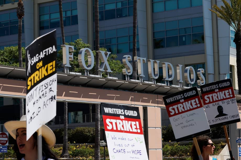 El sindicato de actores de Hollywood entró en huelga el pasado 4 de julio. EFE/EPA/CAROLINE BREHMAN
