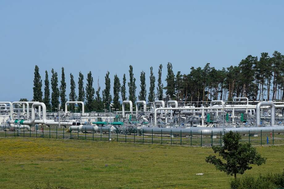 Sistemas de tuberías en la planta industrial del Nord Stream 1, en el noreste de Alemania.