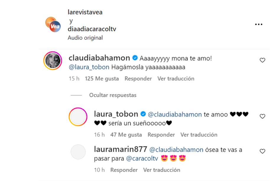 ¿Laura Tobón y Claudia Bahamón trabajarán juntas? Estos comentarios causaron emoción