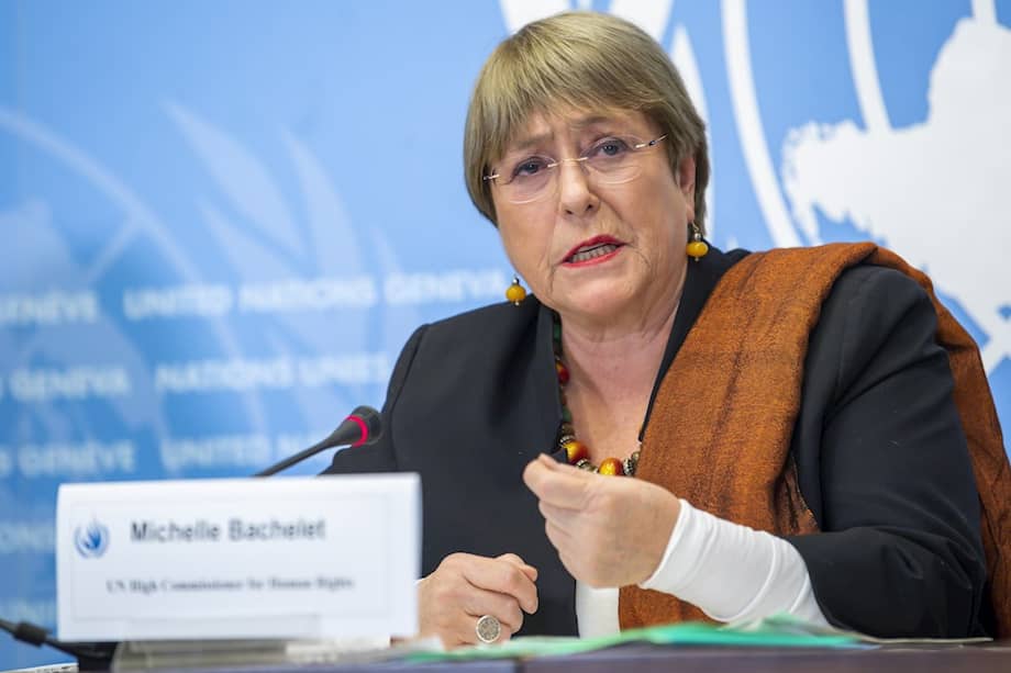 La alta comisionada de la ONU para los Derechos Humanos, Michelle Bachelet.