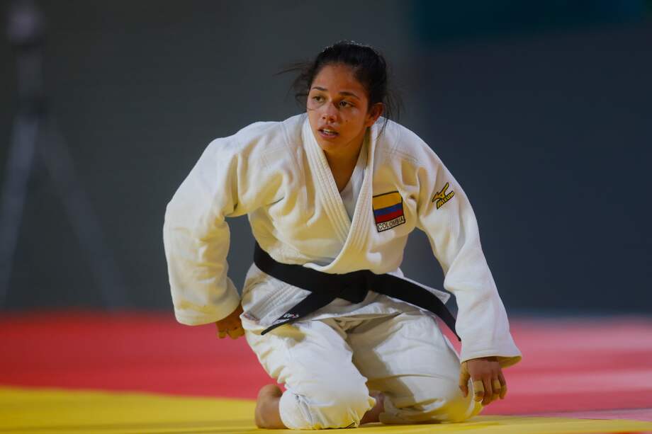 La yudoca Erika Lasso durante los Juegos Panamericanos 2023 en Santiago.