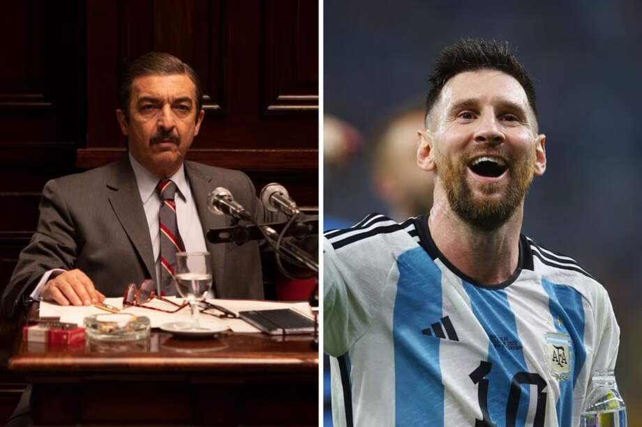 Escena de la película 'Argentina, 1985' y Lionel Messi.