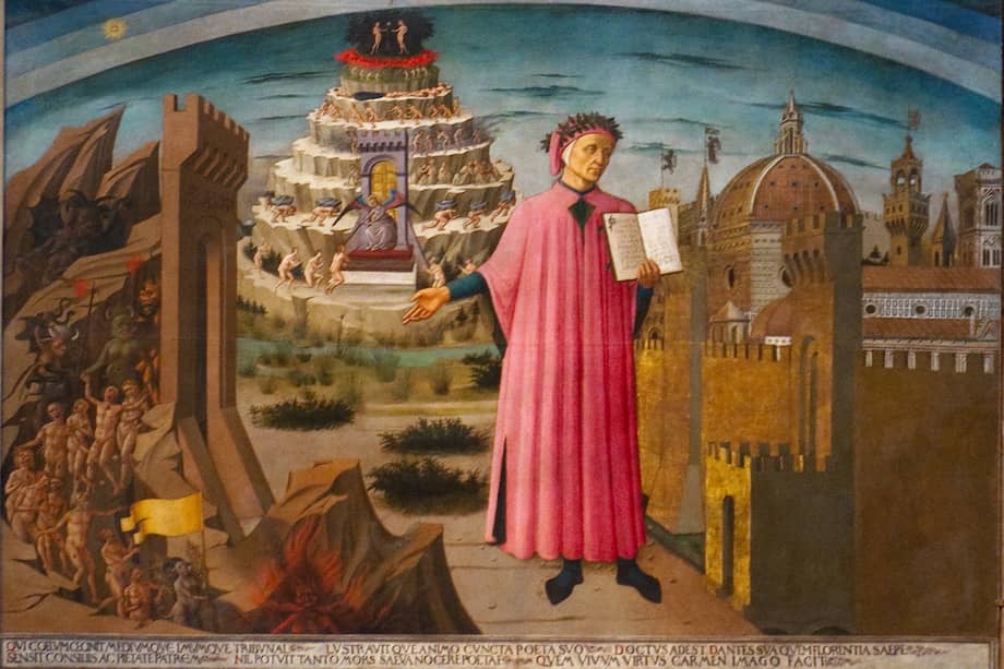 Dante Alighieri escribió la novela "La Divina Comedia", donde planteó nueve círculos del infierno. 