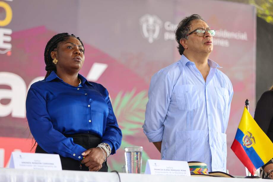 Vicepresidenta Francia Márquez y presidente Gustavo Petro.