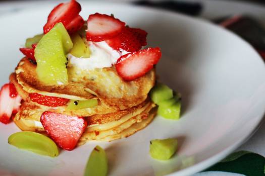 3 recetas de pancakes saludables para disfrutar en el desayuno | Revista  Cromos